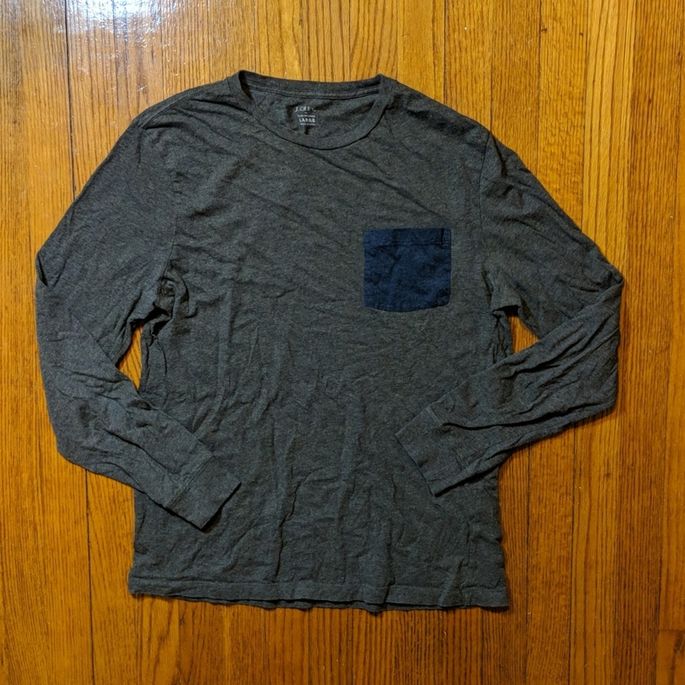 J-Crew Slim Washed Long Sleeve